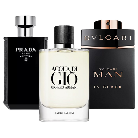 Paket: Schwarze Essenz – 3 elegante Herrendüfte